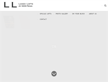 Tablet Screenshot of landolofts.com